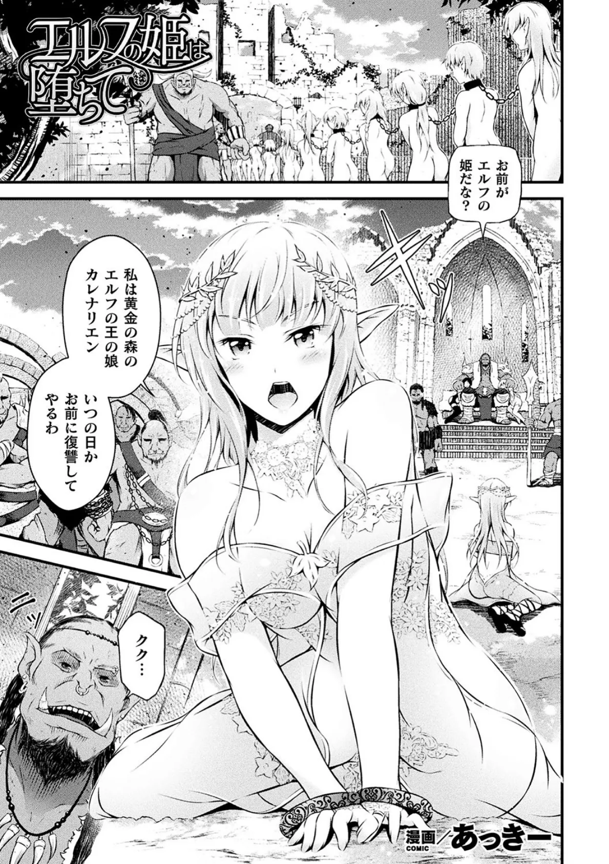 エルフの姫は堕ちて【単話】 1ページ