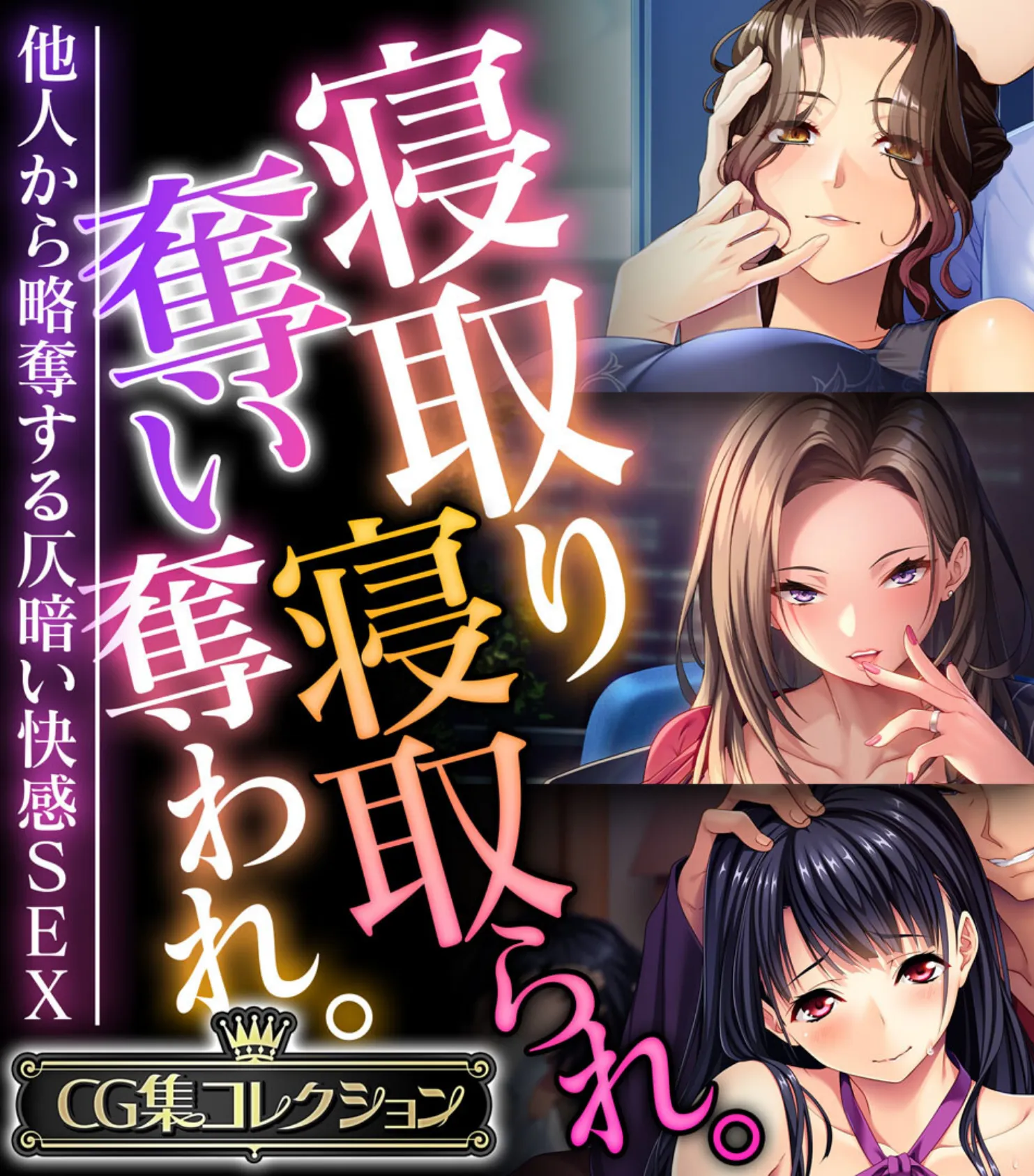 寝取り寝取られ。奪い奪われ。〜他人から略奪する仄暗い快感SEX〜【CG集コレクション】